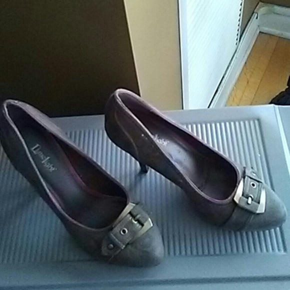 Limelight Shoes - SALE SUEDE Pumps with buckle at toe 9 1/2